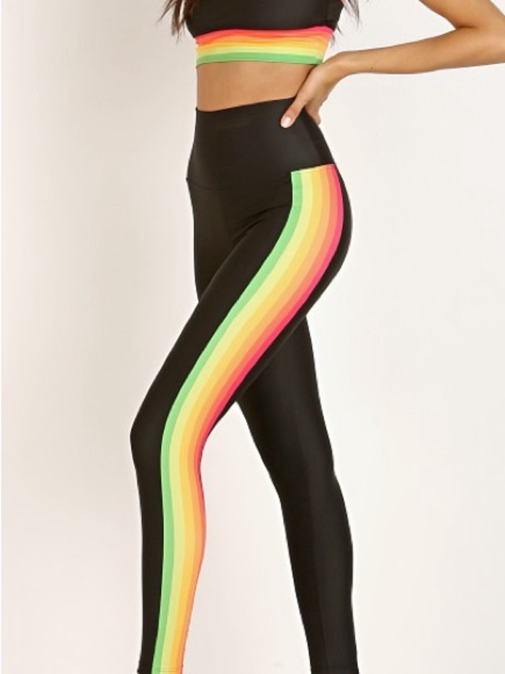 Beach Riot Jade Legging Neon Stripe
